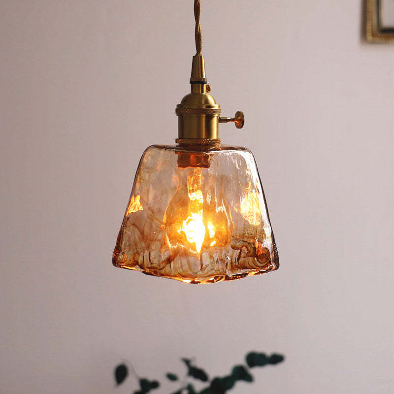 Zina Pendant Light Glass&Brass