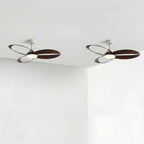 Modern Minimalist Geometric 6-Speed Ceiling Fan LED Light DC Motor Bedroom Living Room — 42 to 52 Inch