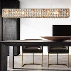 Kristy Rectangular Luxury Crystal Chandelier, 2 Colour