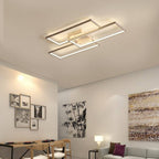 Arisha Rectangular Flush Mount Ceiling Light, 2 Colour