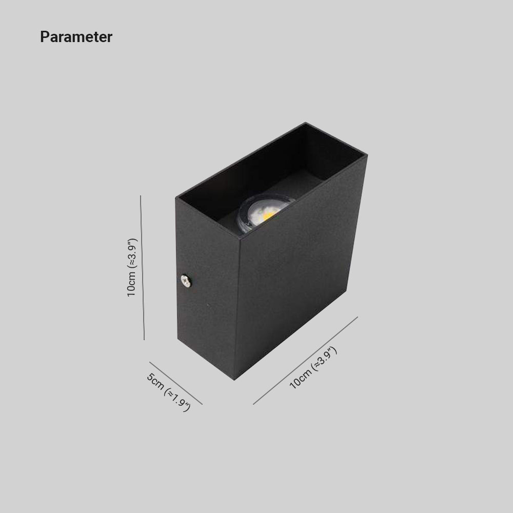 Nexu Modern Square LED Outdoor Wall Lamp – Adjustable Design