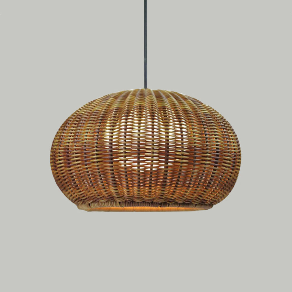 Ray Modern Lantern Pendant Light, Metal/, Beige/Coffee