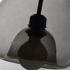 June Globe Glass Pendant Light, Amber/Smoky Grey