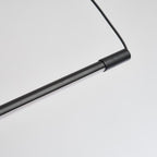 Zynar Minimalist Linear Pendant Light, Black