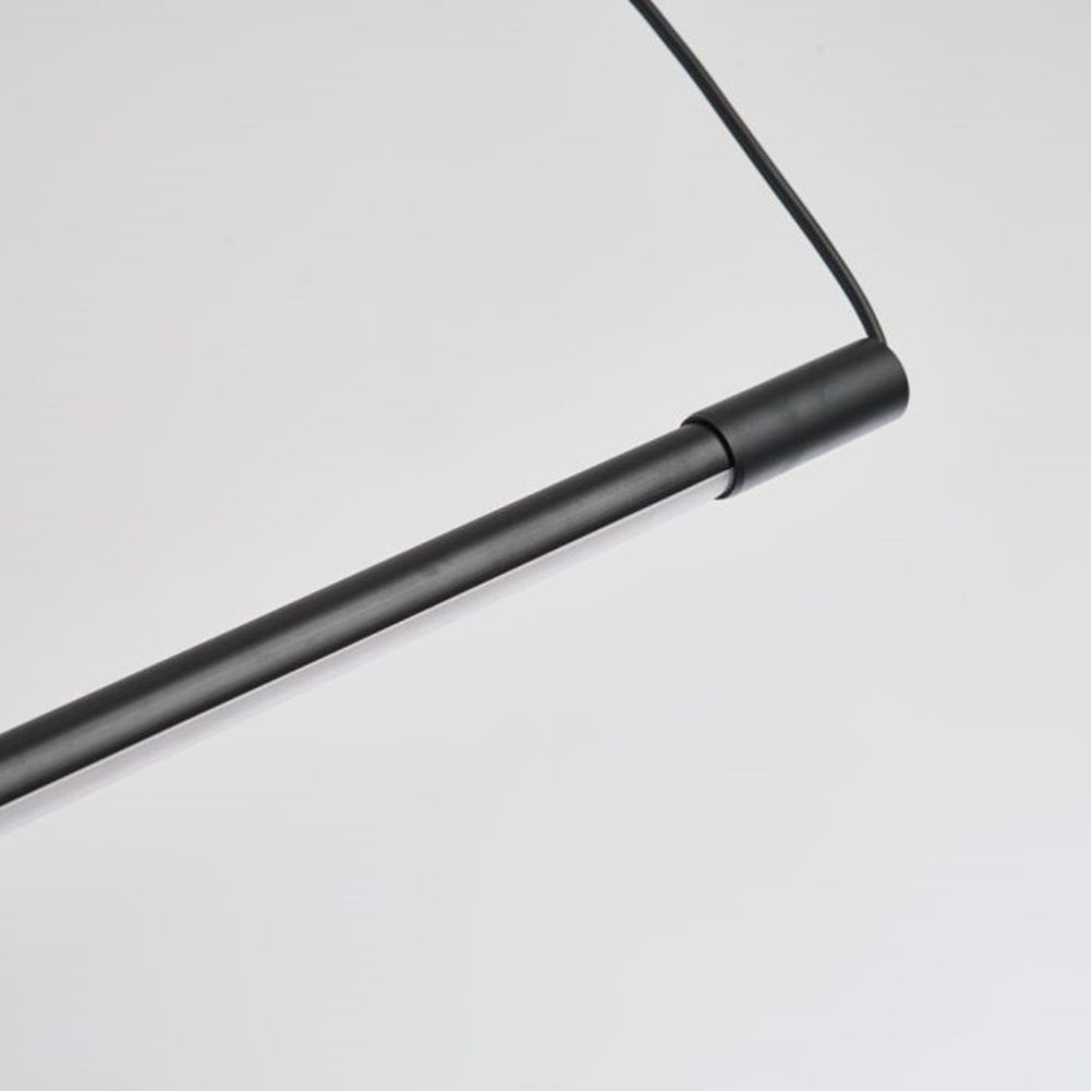 Zynar Minimalist Linear Pendant Light, Black