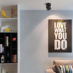 Kilo Spotlight Modern LED Flush Mount Ceiling Light, Black/White