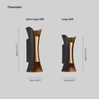 Noxel Curved Outdoor LED Wall Light – Stylish Wall-Mounted Lamp