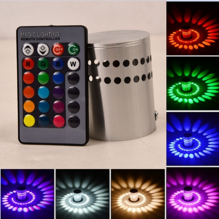 Glow Path Flush Mount Ceiling Light Modern Glass Bedroom Hallway — Warm Cool RGB