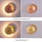 Arisha Modern Minimalist Moon Eclipse Round Wall Light