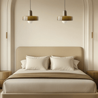 Nordic Bauhaus Retro Glass Pendant Light Adjustable Bedroom Living Room Bar — Multi Colors