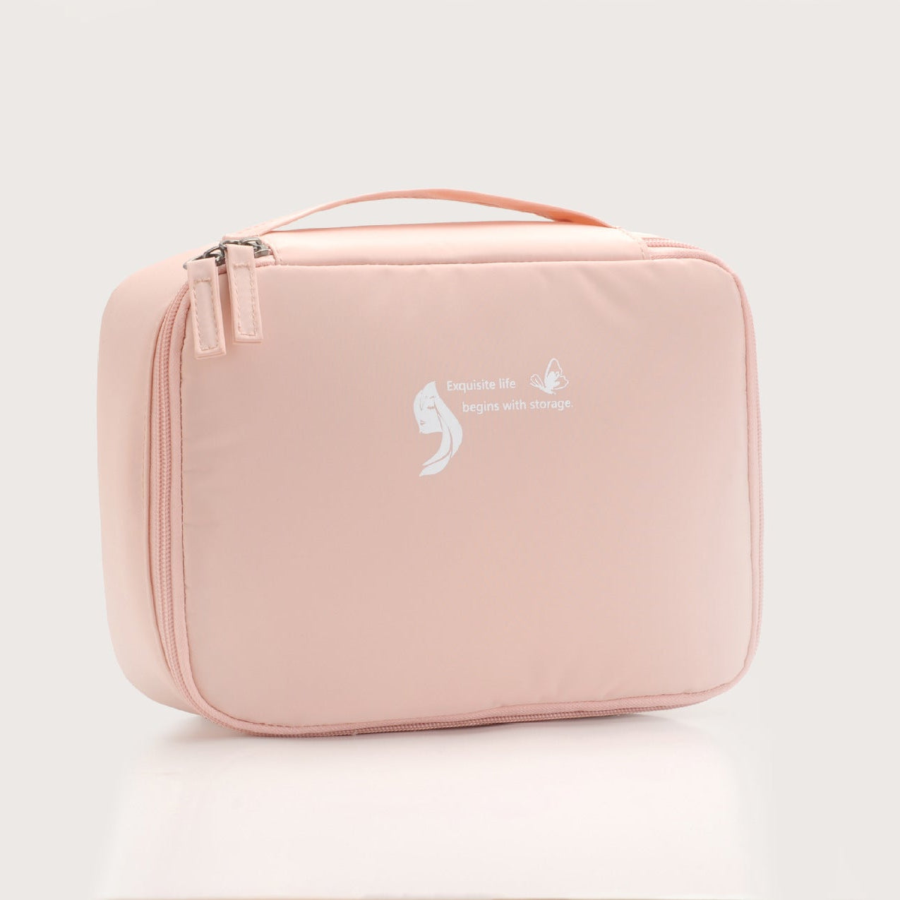 ravel Makeup Bag Organizer with Compartments & Brush Holder