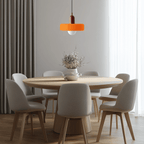 Nordic Bauhaus Retro Glass Pendant Light Adjustable Bedroom Living Room Bar — Multi Colors