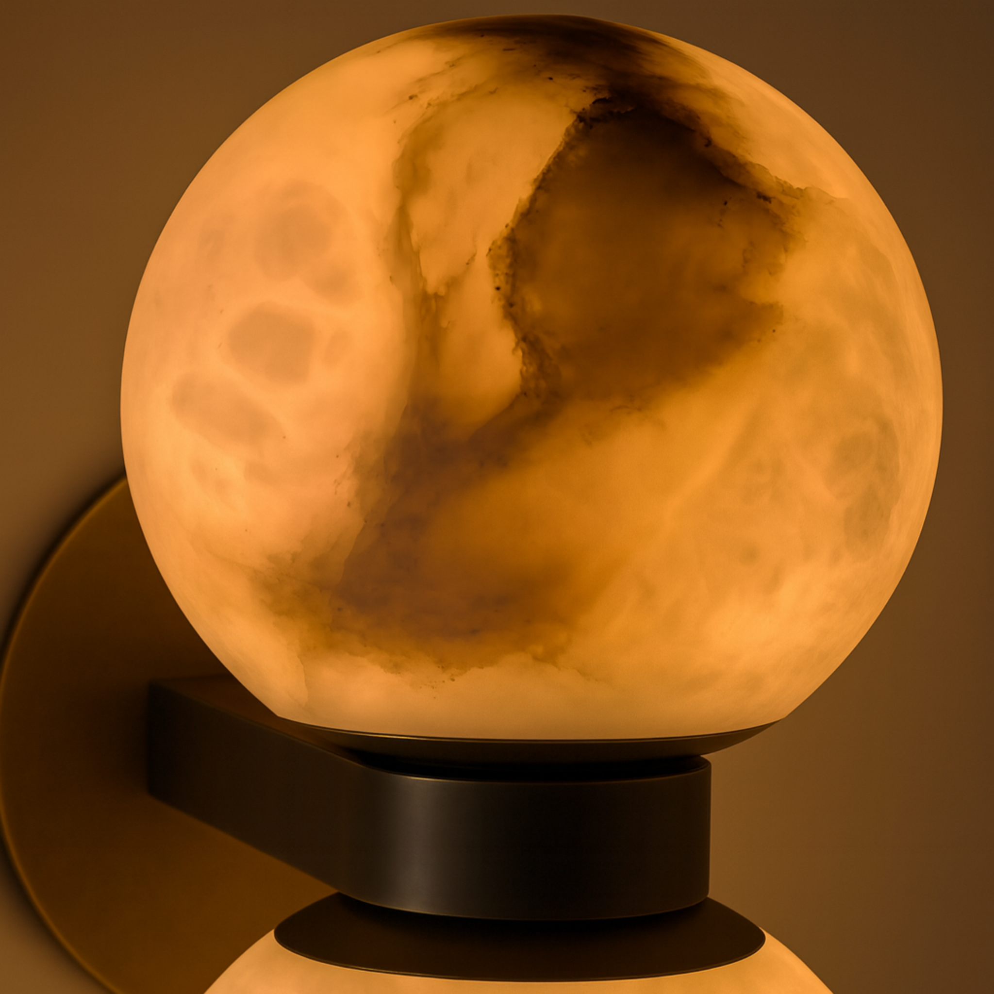 Marble Wall Lamp Nordic Dual Globe Modern Bedroom Living Room