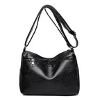 Leather Multi-Pockets Crossbody Bag