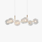 Valentina Modern Glass Globe Bubble Pendant Light Black/Gold
