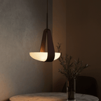 Yuanbao Nordic Glass Pendant Light Minimalist Bedside Dining Room Restaurant — Single & 3-Light