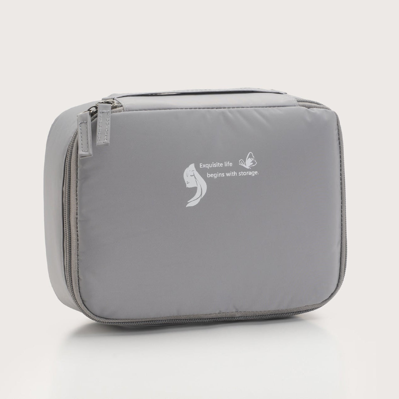 ravel Makeup Bag Organizer with Compartments & Brush Holder