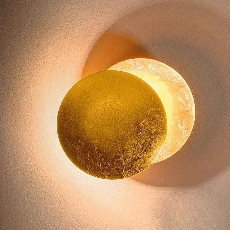 Arisha Modern Minimalist Moon Eclipse Round Wall Light