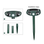 Ultrasonic Solar Deer Repeller – Motion Sensor Animal Deterrent for Garden & Yard