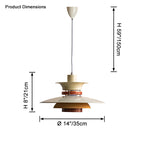 Scandinavian Dome Pendant Light Warm White Minimalist Dining Room Living Room — 3 Sizes