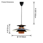 Scandinavian Dome Pendant Light Warm White Minimalist Dining Room Living Room — 3 Sizes