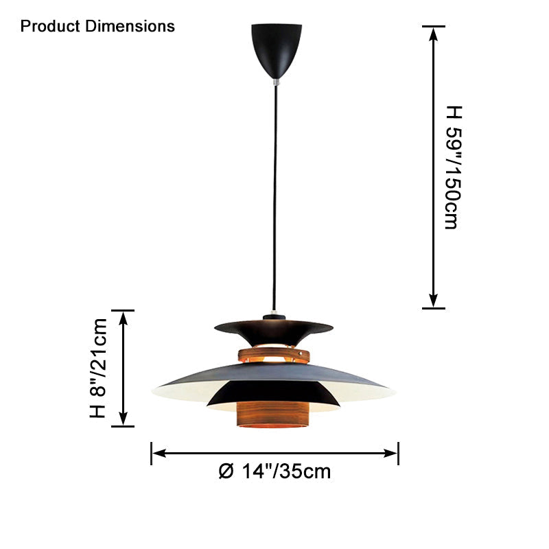 Scandinavian Dome Pendant Light Warm White Minimalist Dining Room Living Room — 3 Sizes