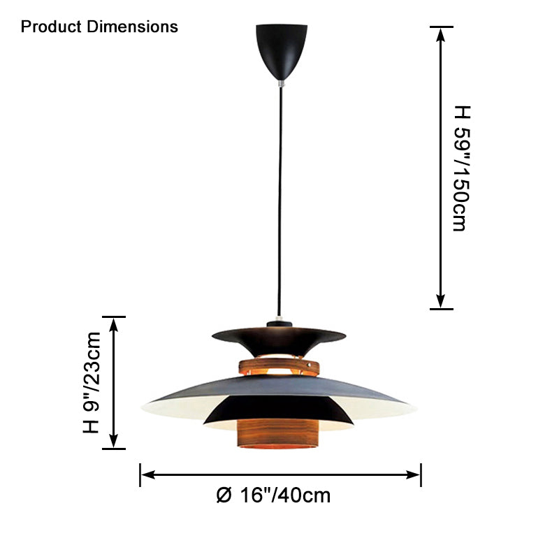 Scandinavian Dome Pendant Light Warm White Minimalist Dining Room Living Room — 3 Sizes