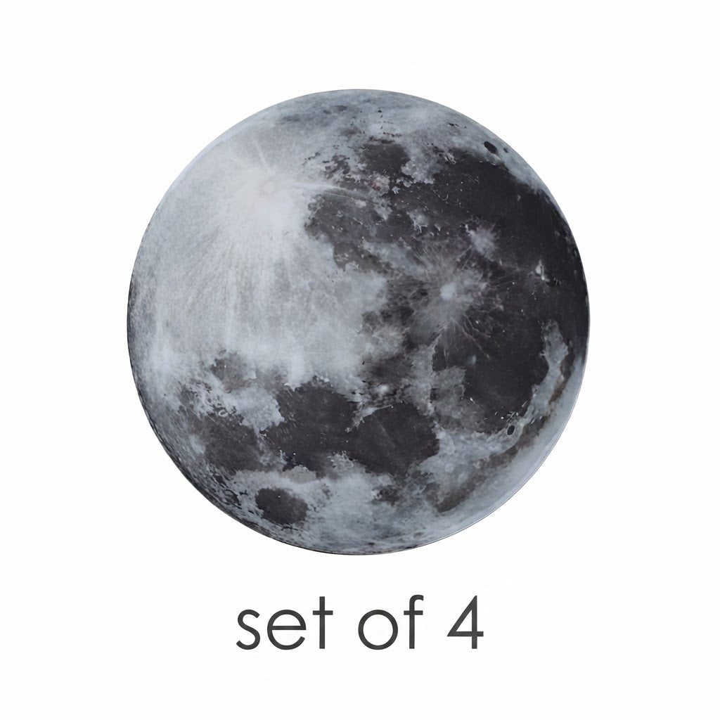Full Moon LED Wall Lamp Dimmable 3-Step Artistic Bedroom Living Room — 9 to 15 Inch Sets