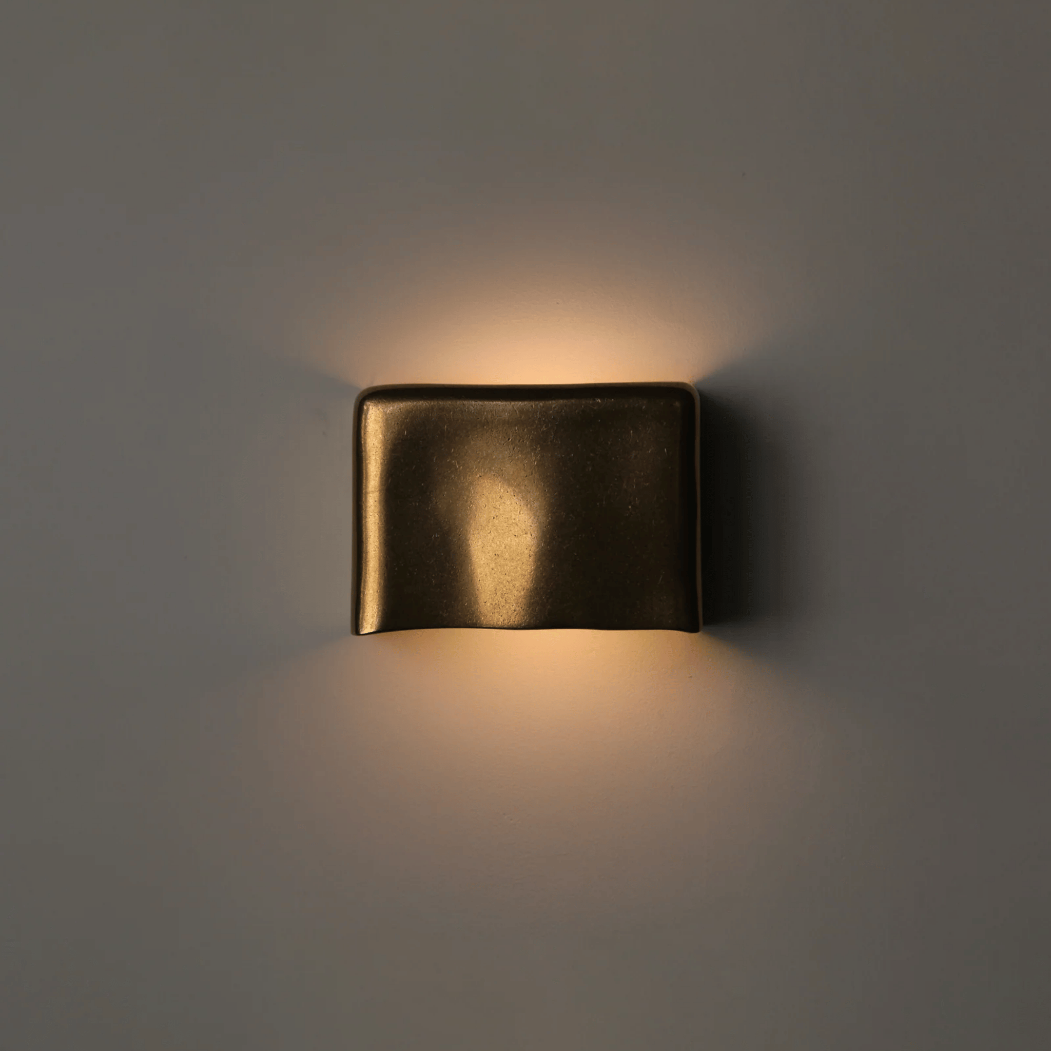 Vanta Curve Wall Light Minimalist LED Gold Indoor Outdoor Bedroom Patio