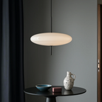 Nordic Flying Saucer LED Pendant Light White Modern Ceiling Bedroom Dining Room — 11 to 19 Inch