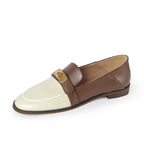 Designer Leather Slip-On Loafers for Women