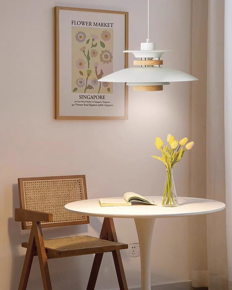Scandinavian Dome Pendant Light Warm White Minimalist Dining Room Living Room — 3 Sizes