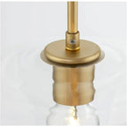 June Pendant Light Glass, Clear/Amber Diamond shape