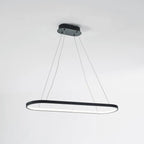 Junel Minimalist Oval Interior Hanging Pendant Light