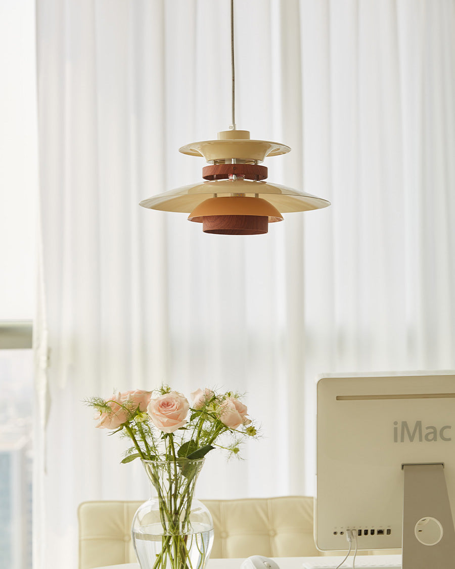 Scandinavian Dome Pendant Light Warm White Minimalist Dining Room Living Room — 3 Sizes
