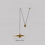 Pyra Minimalist Metal Pendant Light, Gold