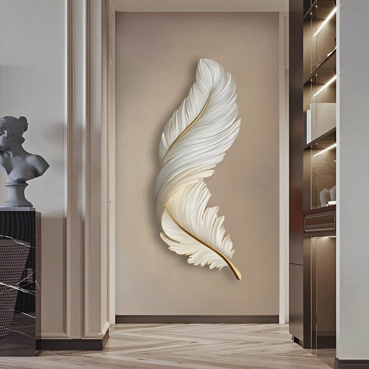 Feather Wall Lamp USB DC5V Remote Control LED Art Deco Bedroom Living Room