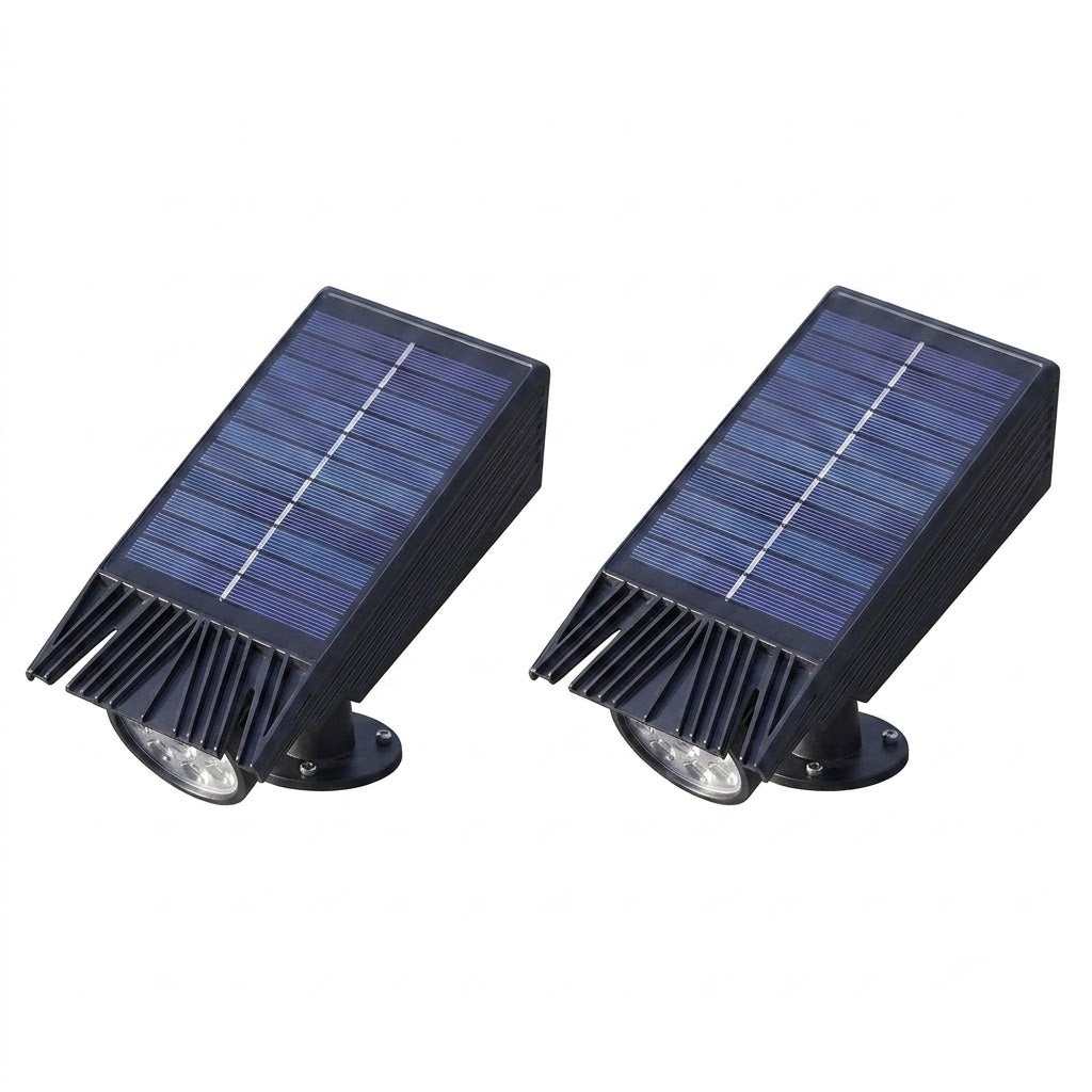 Solar Multi-Zoom Spotlight Waterproof LED Landscape Garden Tree — Warm White & RGB Singles to 4-Pack