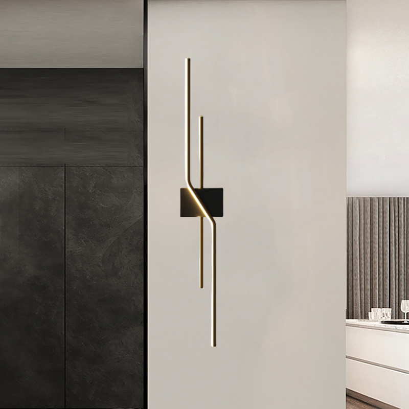 Arisha Modern Minimalist Linear Metal Vanity Wall Light