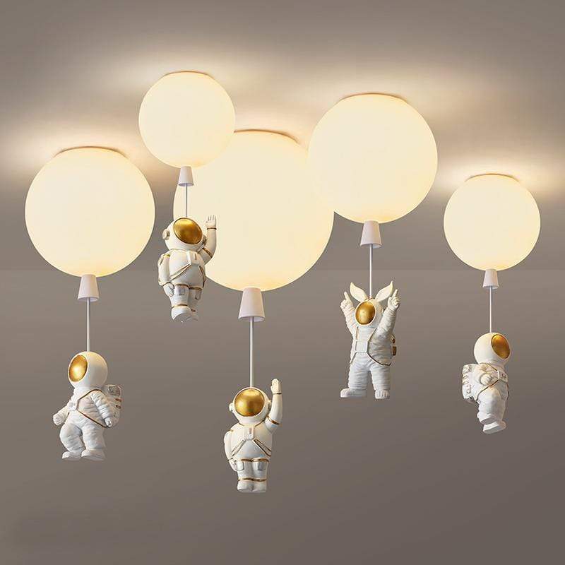 Aria Astronaut Balloon Flush Mount Ceiling Light, L 20/25/30/35cm