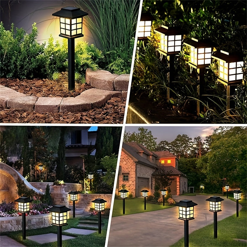 Solar Pathway Lights Waterproof Auto On-Off LED Outdoor Garden Patio IP44 — 6, 12 & 24-Pack