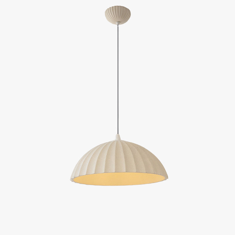 Plaster Dome Pendant Light Handcrafted Warm LED Dining Room Living Room Hallway — 3 Variants
