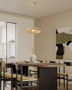 Plaster Dome Pendant Light Handcrafted Warm LED Dining Room Living Room Hallway — 3 Variants