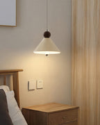 Acrylic Cone Pendant Light Modern Minimalist LED Warm White Dining Room Kitchen Island — White