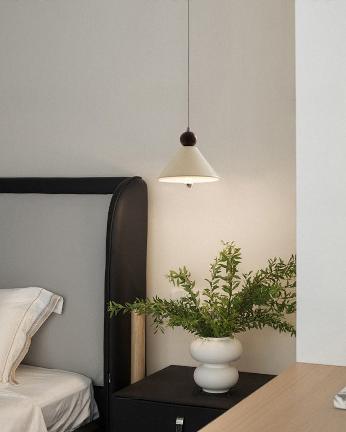 Acrylic Cone Pendant Light Modern Minimalist LED Warm White Dining Room Kitchen Island — White