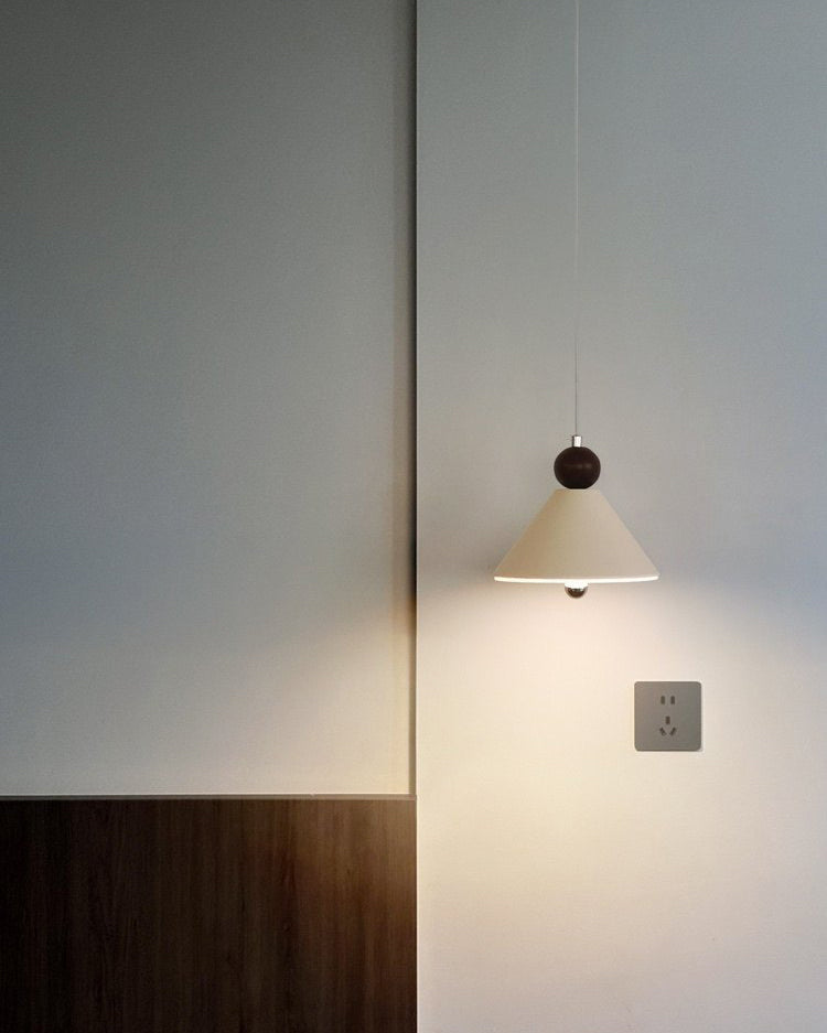Acrylic Cone Pendant Light Modern Minimalist LED Warm White Dining Room Kitchen Island — White