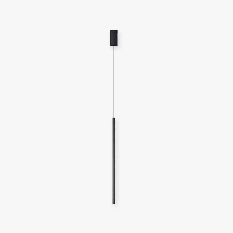 Erix Minimalist Linear Pendant Light Bedside, Black