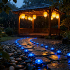 30-LED Solar Pathway Lights, Outdoor Landscape & Lawn Stake Lights, IP66