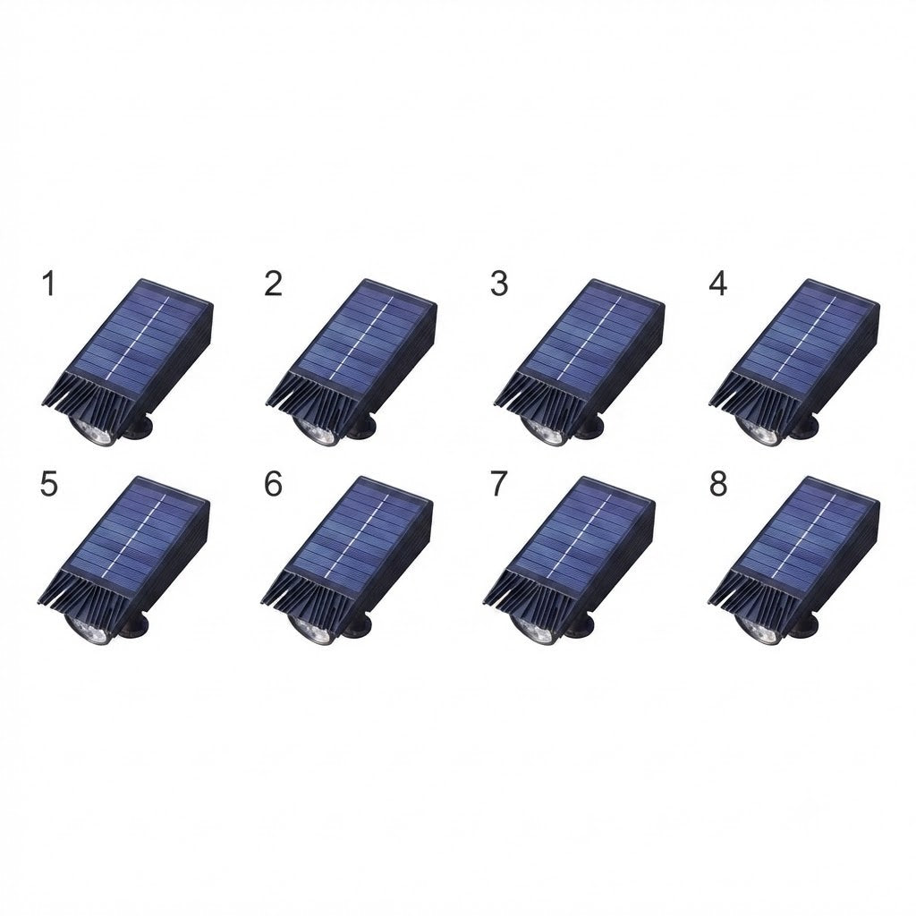 Solar Multi-Zoom Spotlight Waterproof LED Landscape Garden Tree — Warm White & RGB Singles to 4-Pack
