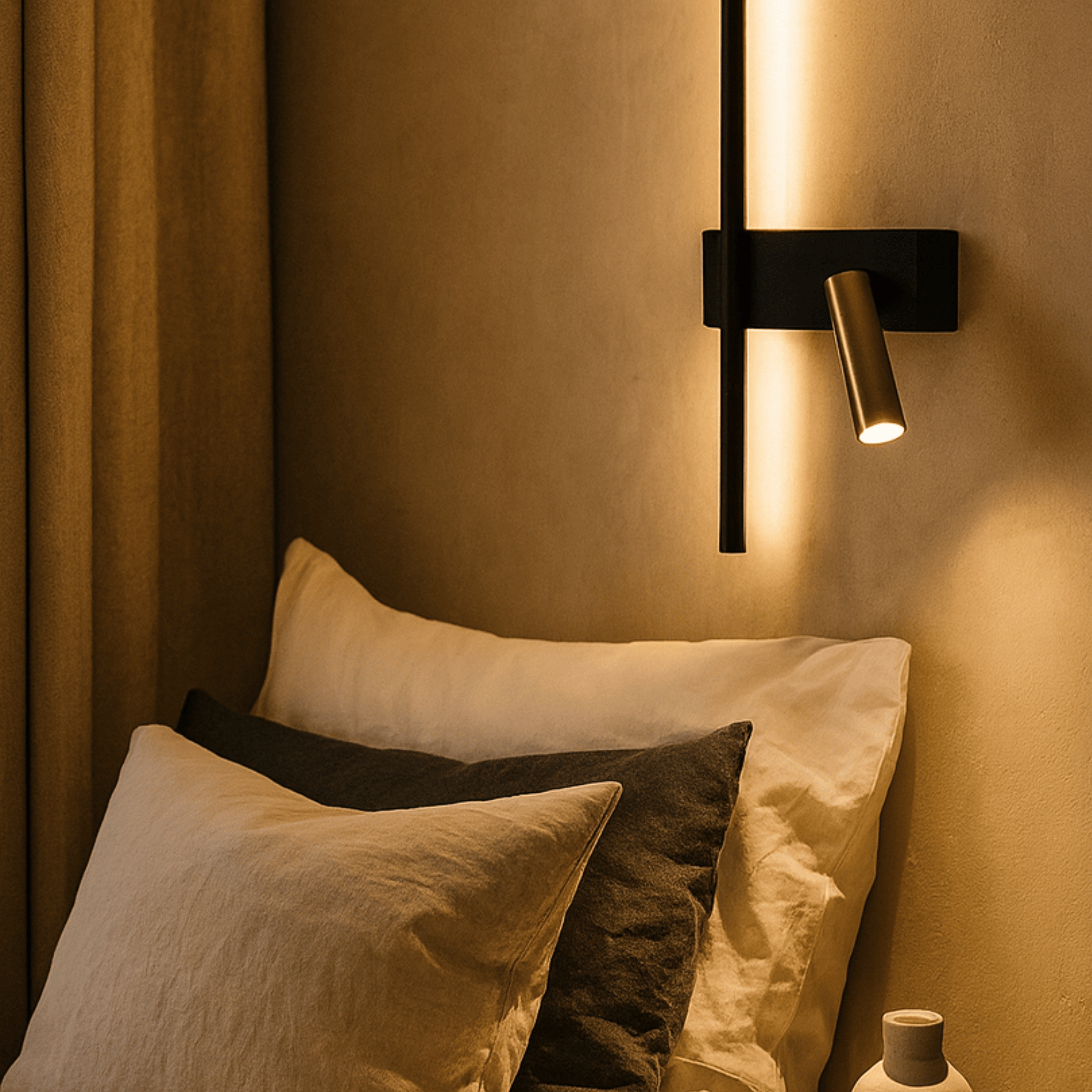 OsloGlow LED Wall Light Modern Sconce Warm Ambient Bedroom Living Room